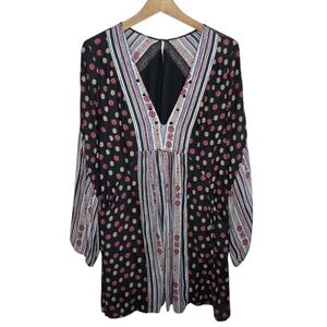 Free People | Rain or Shine Boho Floral Mini Dress Tunic Size Medium
